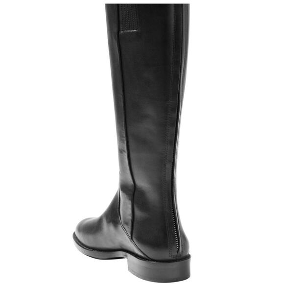 Banana Republic NWT Leather Riding Boot Full Zip Black Sz 8 - Picture 2 of 11